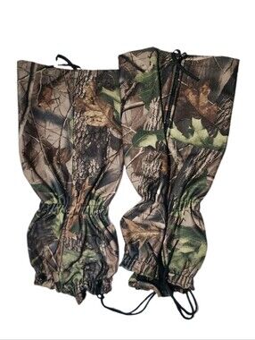New 18" Fieldline Leg Gaiters Realtree Hardwoods Camo Zip Up Camouflage Hunting